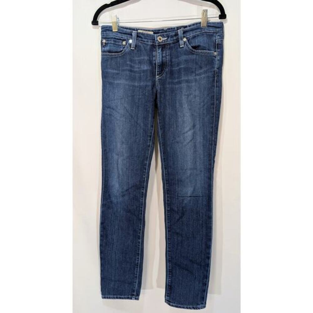 AG Adriano Goldschmied The Stilt Cigarette Jeans Blue Denim Made in USA Size 28R